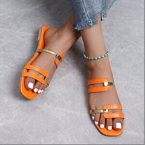Beach Sandals In Orange
